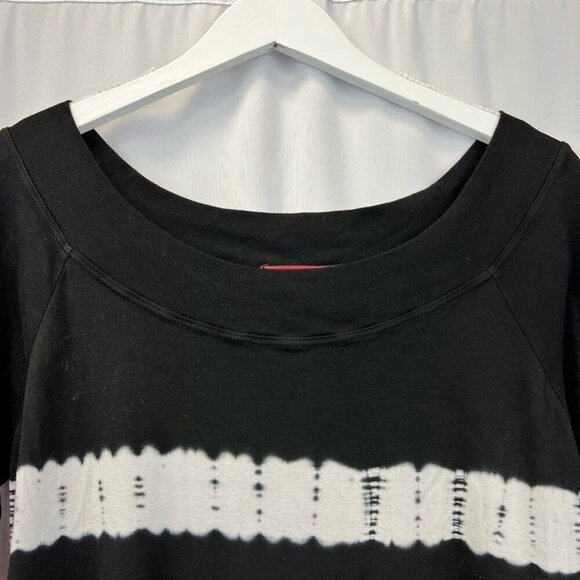 Bashara Lesser Womens Casual Top Black Striped Long Sleeve Modal Blend Large - Picture 3 of 10